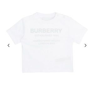 Burberry Kids Logo Printed Crewneck T-Shirt